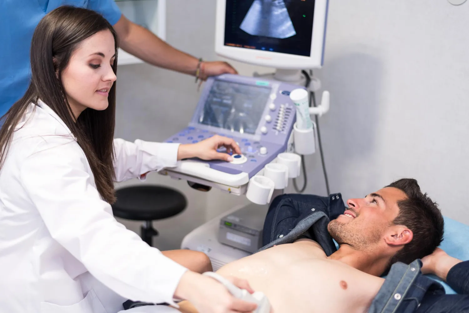 Realización de ecocardiograma